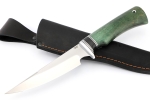 Нож Комар (х12МФ, вставка черный граб, карельская берёза зеленая) - Нож Комар (х12МФ, вставка черный граб, карельская берёза зеленая)