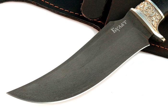 Нож Легион (булат, чёрный граб - мельхиор)