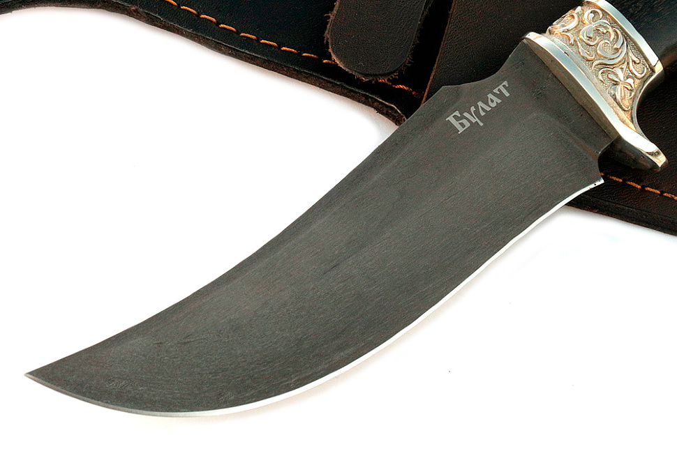 Нож Легион (булат, чёрный граб - мельхиор)