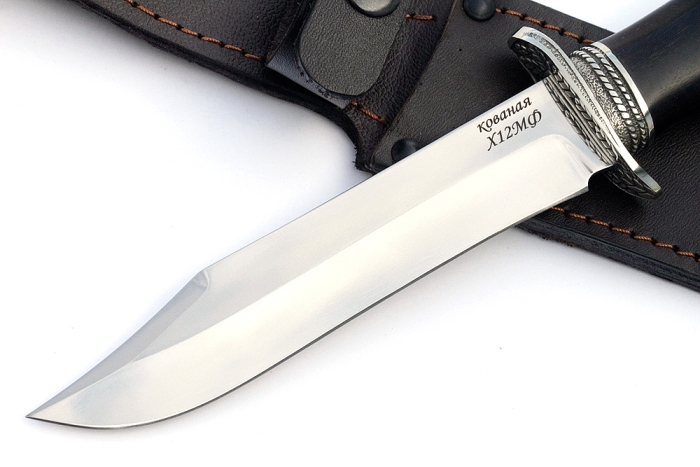 Нож Гладиатор (х12МФ, чёрный граб)