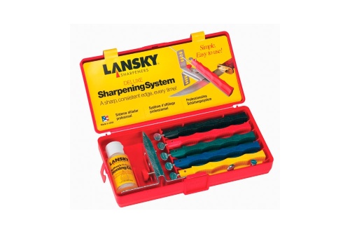  Набор для заточки LANSKY Deluxe (5 абразивов прессованная крошка натурального камня 70/120/280/600/1000 Grit) Набор для заточки LANSKY Deluxe [LANSKY LKСLX] 5 натуральных камней 70/120/280/600/1000 Grit для экстра-грубой, грубой, средней, тонкой и ультра-тонкой заточки