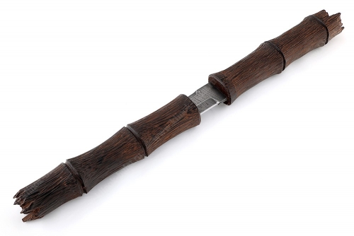 Нож Самурай (дамаск, венге, деревянные ножны) бамбуковая палочка