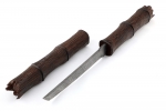 Нож Самурай (дамаск, венге, деревянные ножны) бамбуковая палочка - Нож Самурай (дамаск, венге, деревянные ножны) бамбуковая палочка
