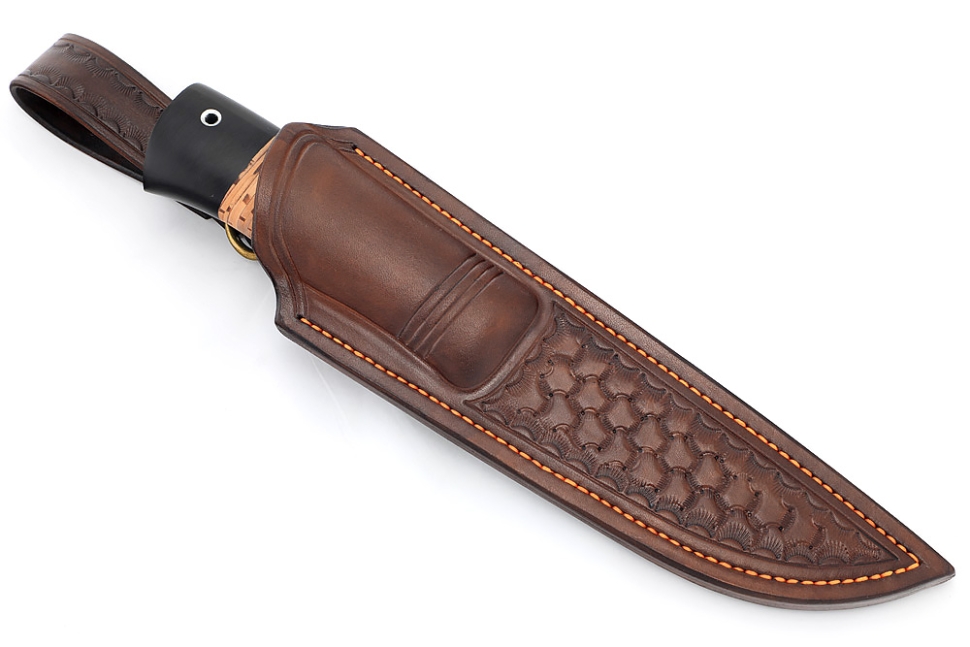 Нож Рысь (булат, береста) формованные ножны