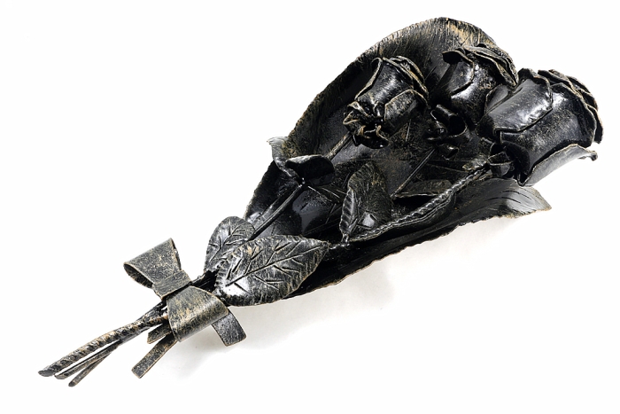 Кованые розы в букете - 3 шт (ручная ковка)