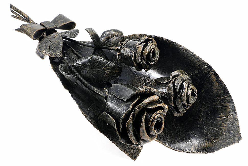 Кованые розы в букете - 3 шт (ручная ковка)