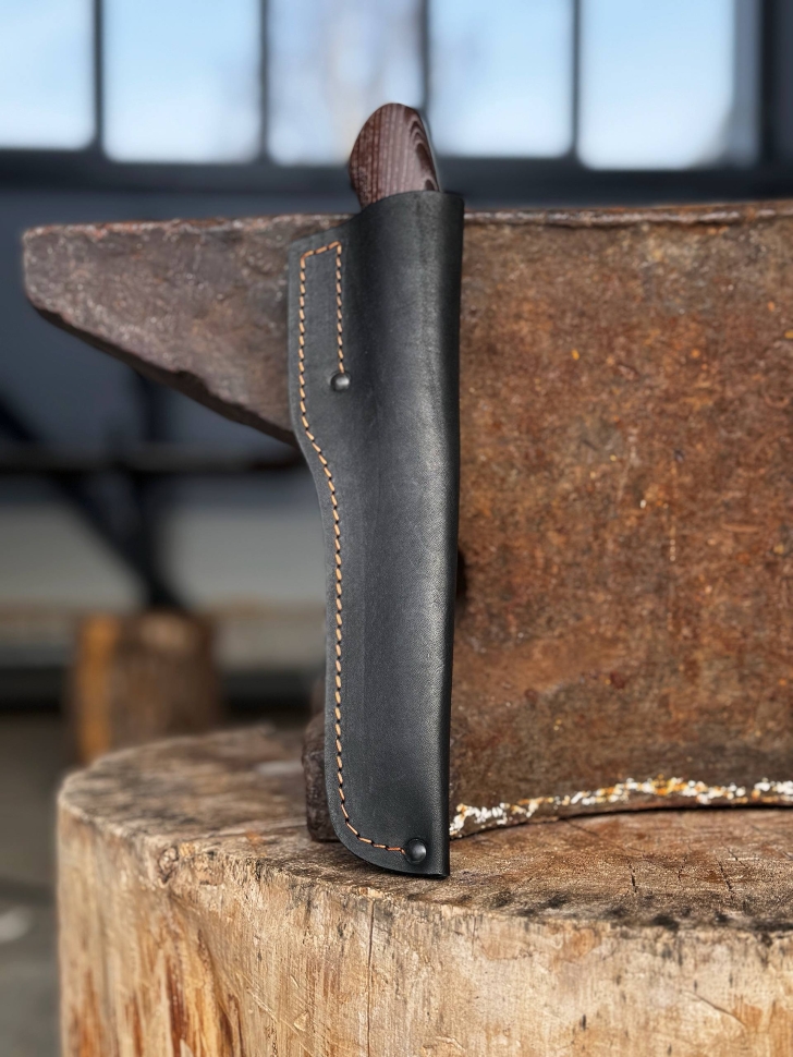 Нож Северный №5 95х18 кованый дол кость термоясень 