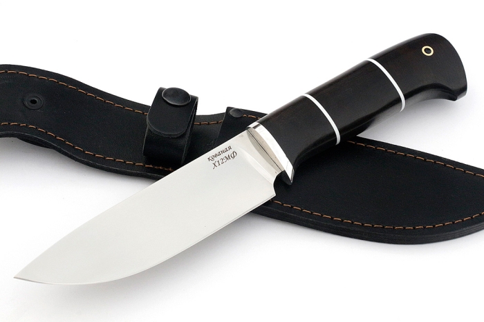Нож Глухарь (х12МФ, чёрный граб)