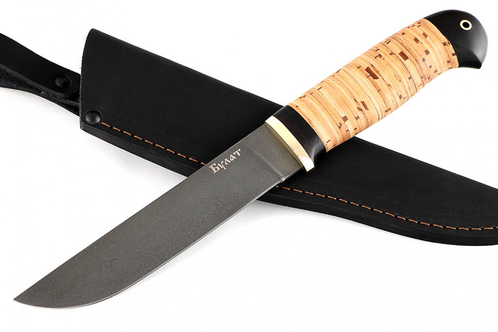 Нож Скорпион (булат, береста)