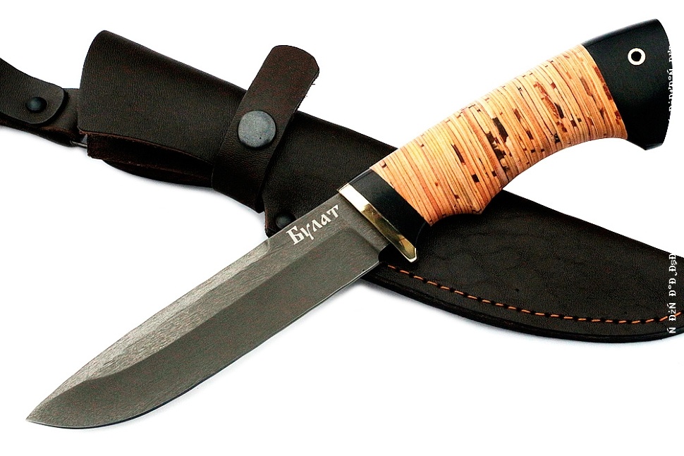 Нож Скат (булат, береста)