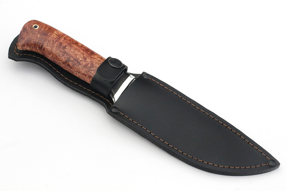 Нож Глухарь (х12МФ, карельская берёза)