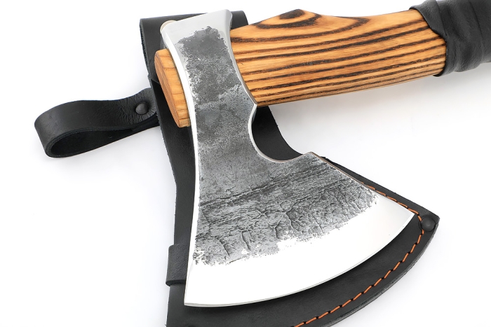 Топор Волжанин рукоять ясень+кожа