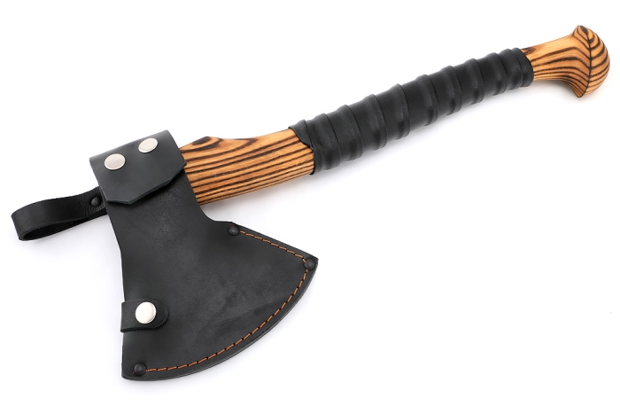 Топор Волжанин рукоять ясень+кожа