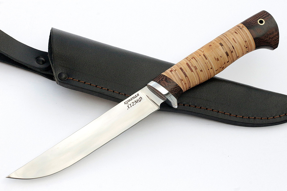 Нож Зубатка (х12МФ, береста)
