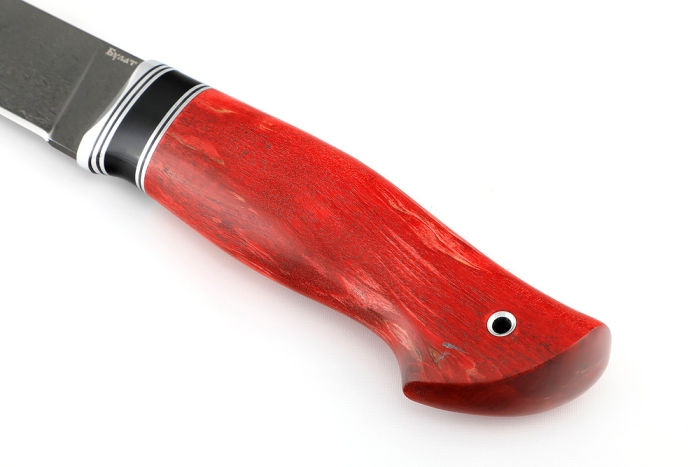 Нож Скорпион (булат, карельская берёза стабилизированная)