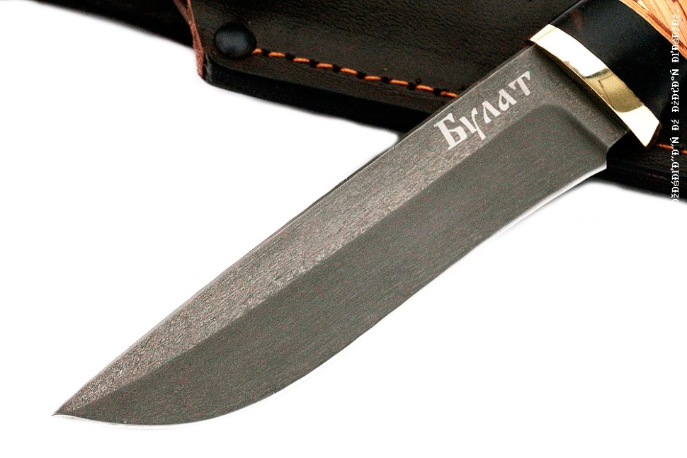 Нож Соболь (булат, береста)