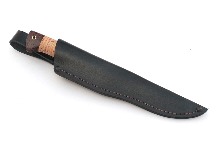 Нож Зубатка (дамаск, береста)