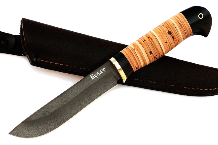 Нож Сокол (булат, береста)