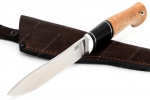 Нож Сафари (порошковая сталь М390, рукоять карельская берёза, вставка чёрный граб) - Нож Сафари (порошковая сталь М390, рукоять карельская берёза, вставка чёрный граб)