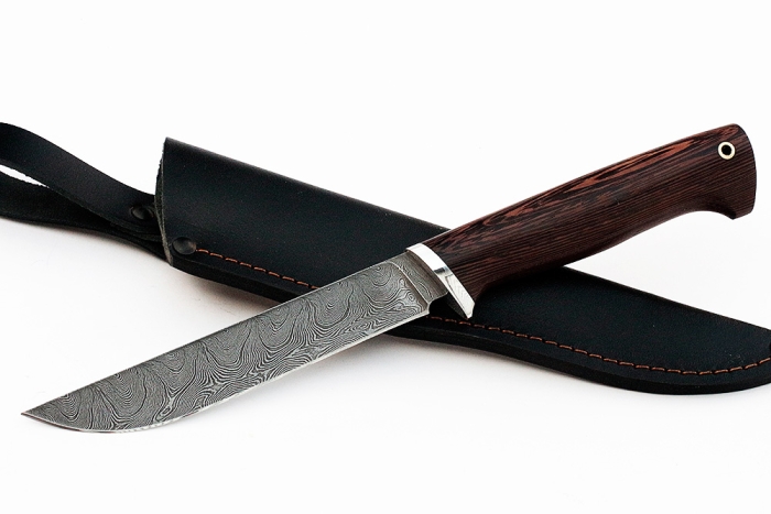 Нож Зубатка (дамаск, венге)