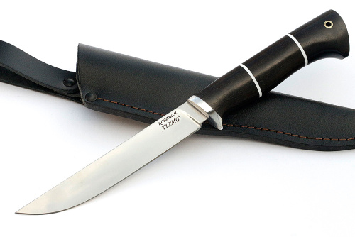 Нож Зубатка (х12МФ, чёрный граб) 