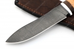 Нож Сафари (дамаск, береста) - Охотничий нож из дамасской стали