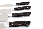 Набор кухонных ножей на подставке №1 (сталь 95х18, акрил) - Набор кухонных ножей на подставке №1 (сталь 95х18, акрил)