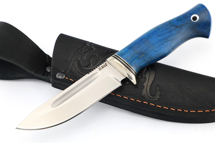 Нож Малыш (Elmax рукоять карельская береза синяя)