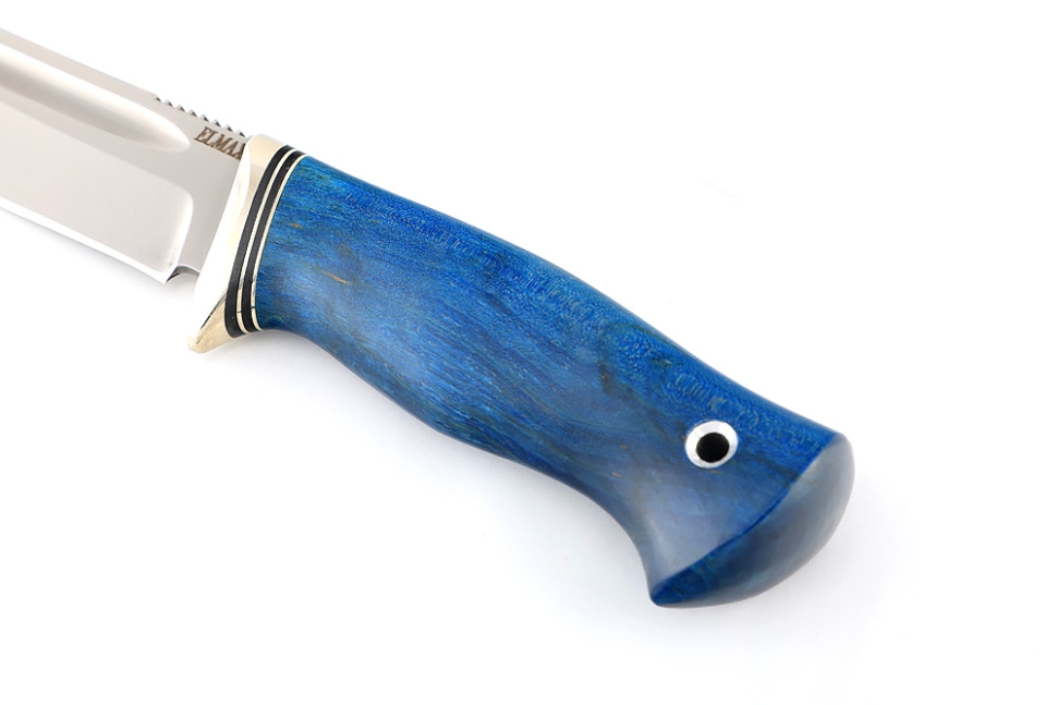 Нож Малыш (Elmax рукоять карельская береза синяя)