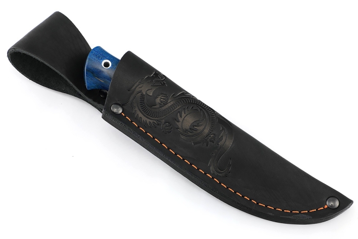 Нож Малыш (Elmax рукоять карельская береза синяя)