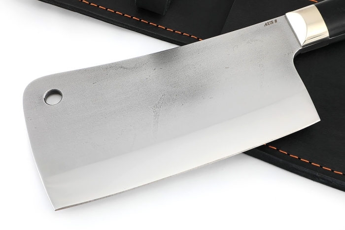 Кухонный Топорик сталь AUS8 рукоять микарта черная цельнометаллический