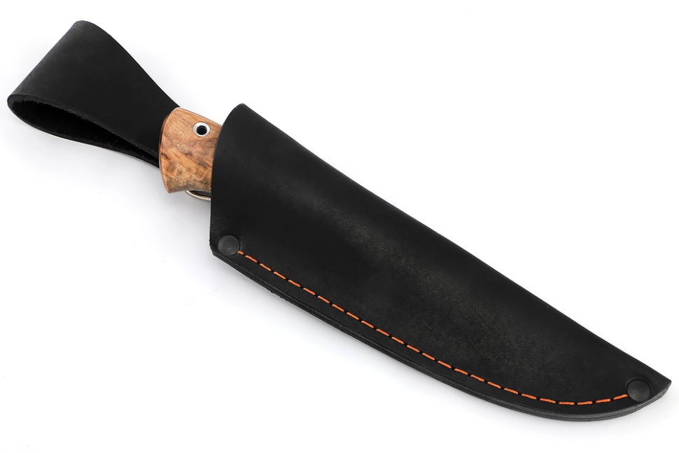 Нож Финт (булат, карельская берёза)