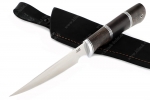 Нож Комар (порошковая сталь M390, рукоять наборная стабилизированная карельская берёза - чёрный граб - фибра - дюраль) - Нож Комар (порошковая сталь M390, рукоять наборная стабилизированная карельская берёза - чёрный граб - фибра - дюраль)