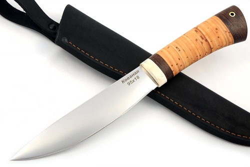 Нож Якутский большой (сталь 95х18, береста)