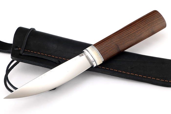 Нож Северный №1 (х12МФ, кованый дол, термоясень, вставка кость)