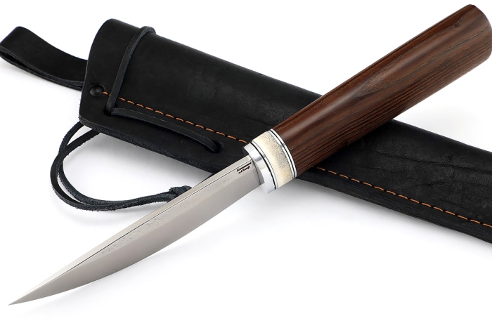 Нож Северный №1 (х12МФ, кованый дол, термоясень, вставка кость)