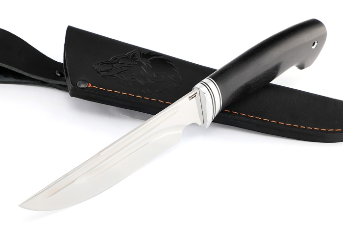 Нож Лесной (х12МФ- долы, рукоять чёрный граб)