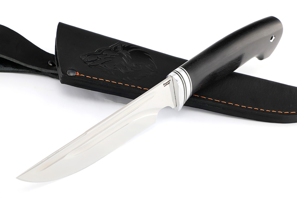 Нож Лесной (х12МФ- долы, рукоять чёрный граб)