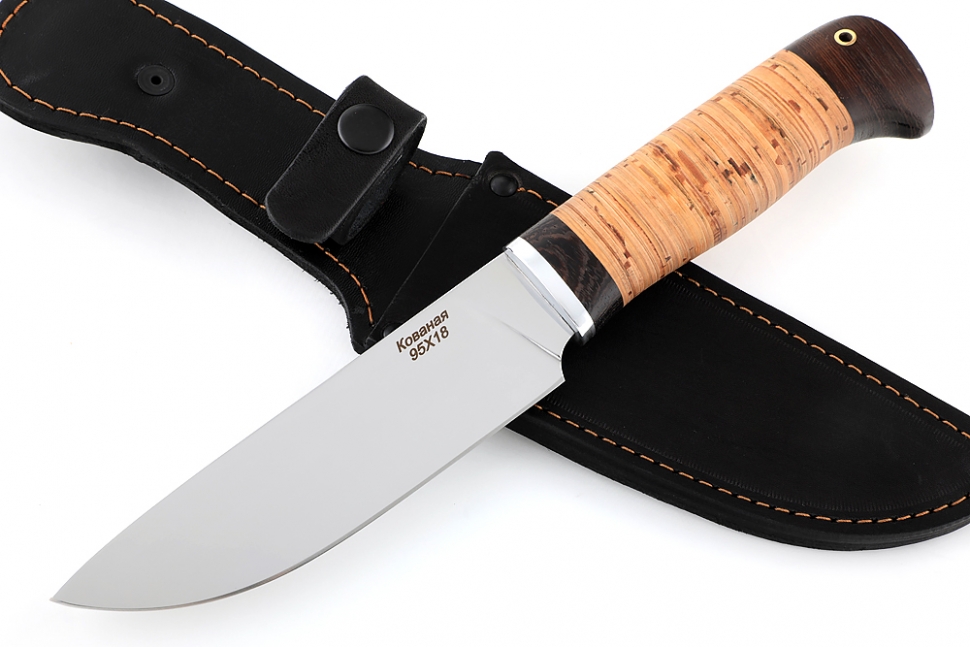 Нож Глухарь (95Х18, береста)