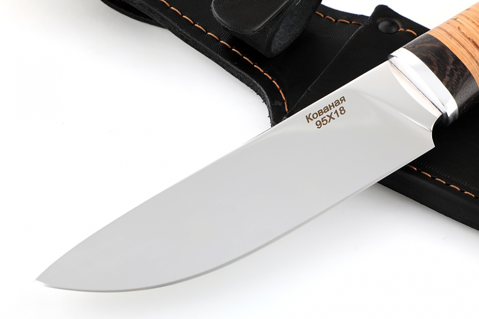 Нож Глухарь (95Х18, береста)