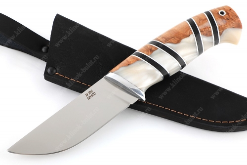 Нож Барсук (порошковая сталь M390, рукоять наборная композит и дерево)