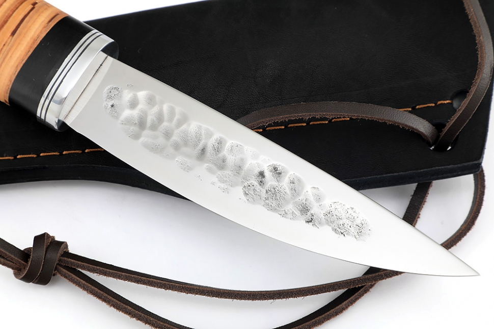 Нож Северный №1 (х12МФ, кованый дол, береста)