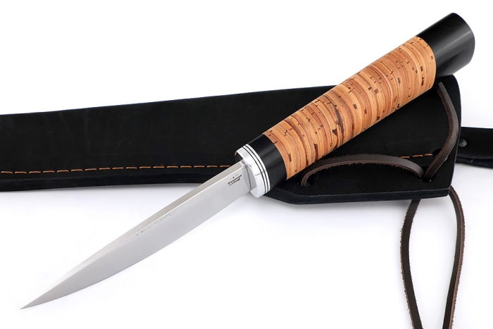 Нож Северный №1 (х12МФ, кованый дол, береста)
