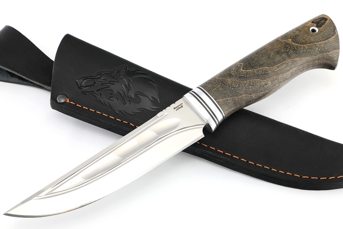 Нож Стрела (х12МФ камень долы, рукоять ясень стабилизированный)