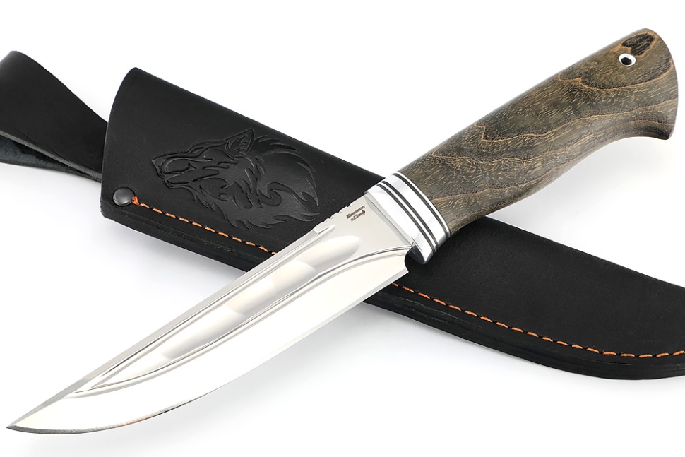 Нож Стрела (х12МФ камень долы, рукоять ясень стабилизированный)