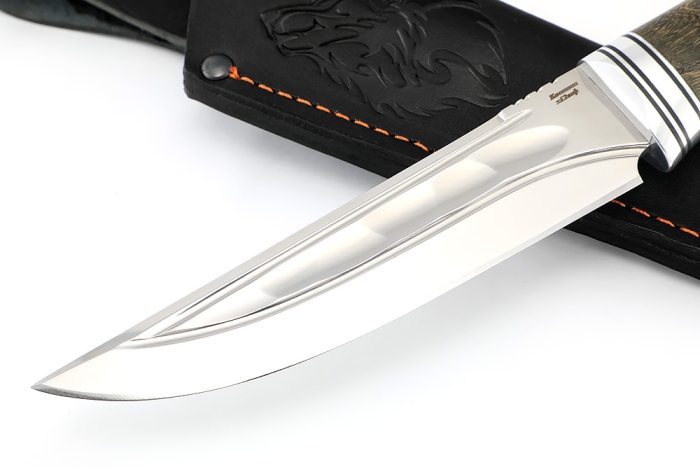 Нож Стрела (х12МФ камень долы, рукоять ясень стабилизированный)