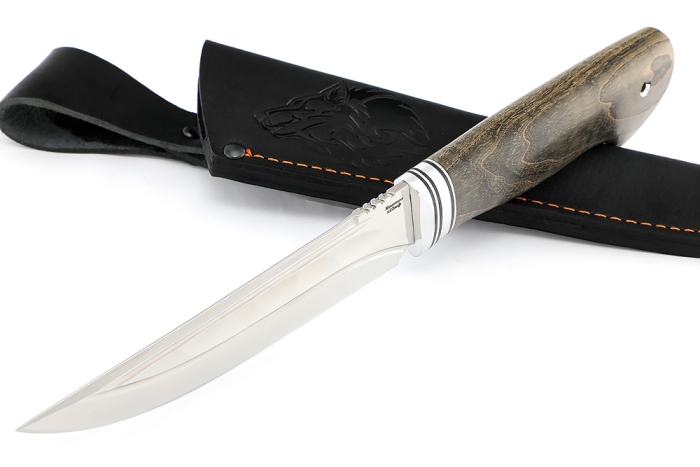 Нож Стрела (х12МФ камень долы, рукоять ясень стабилизированный)