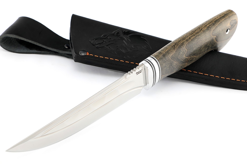 Нож Стрела (х12МФ камень долы, рукоять ясень стабилизированный)