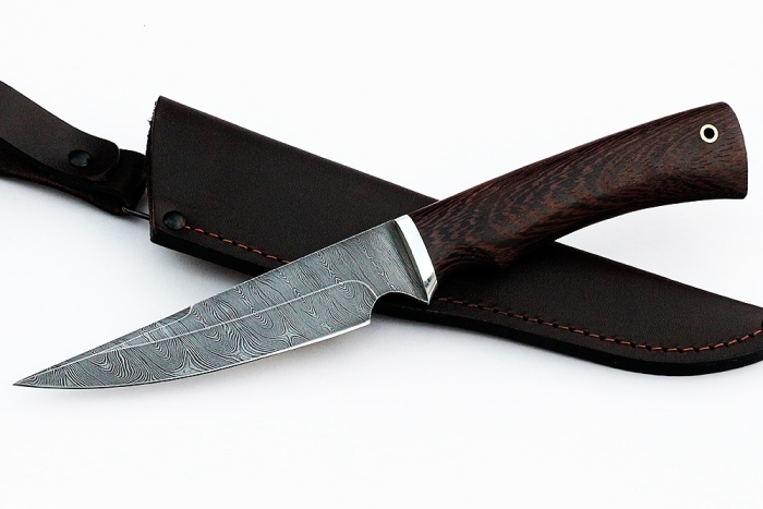 Нож Комар (дамаск, венге)