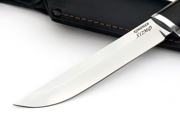 Нож Зубатка-2 (х12МФ, чёрный граб)